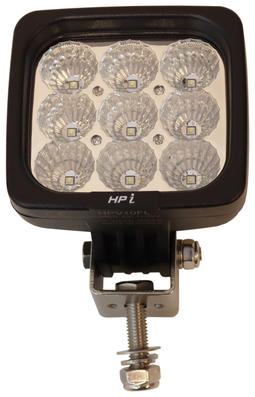 HP-TEC arbeidslys, LED, 9x5W, 4050lm, spreder, 48V