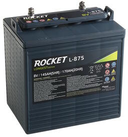Rocket 8V L-875, traksjonsbatteri