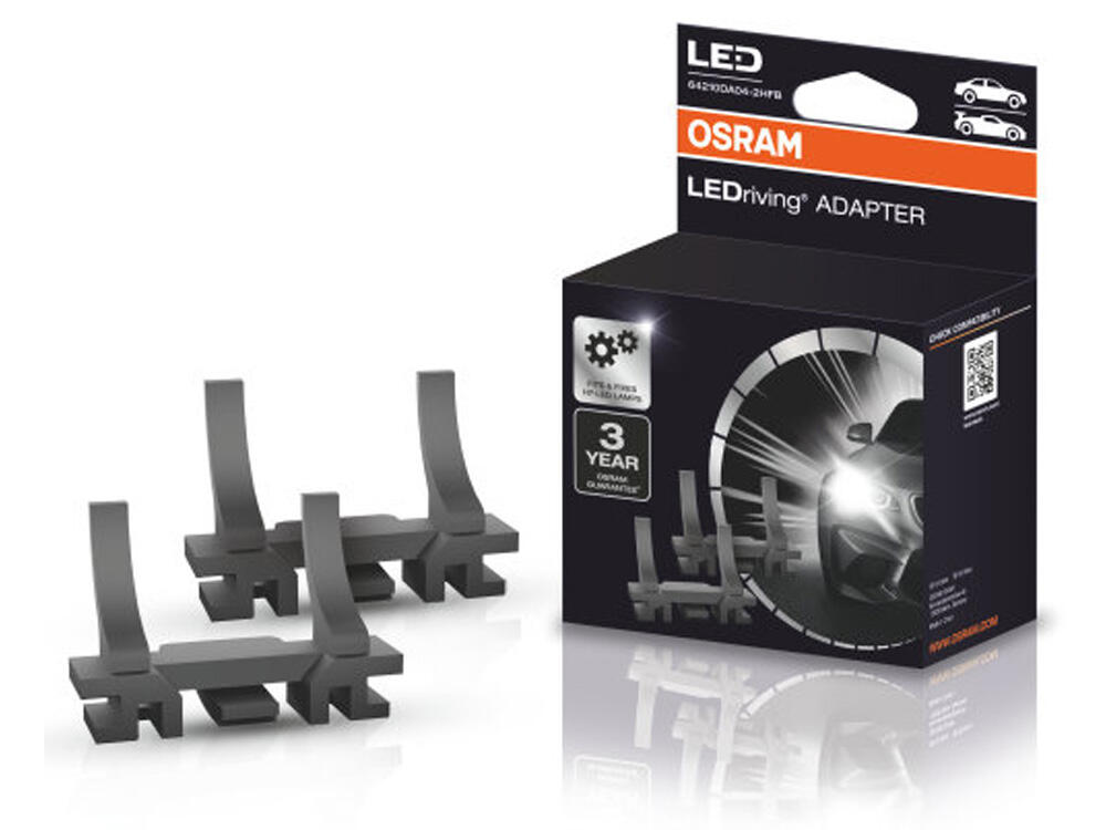 Osram adapter for godkjent H7 LED-pære til Fiat, Ford, Opel - BEMA